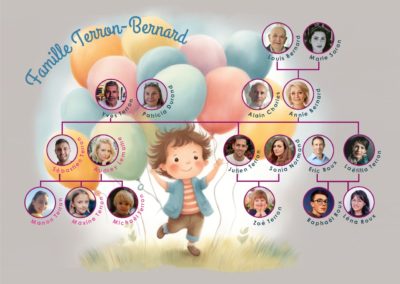 Arbre généalogique pour enfant avec photos