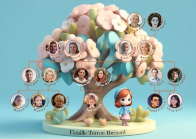 Arbre généalogique pour enfant avec photos